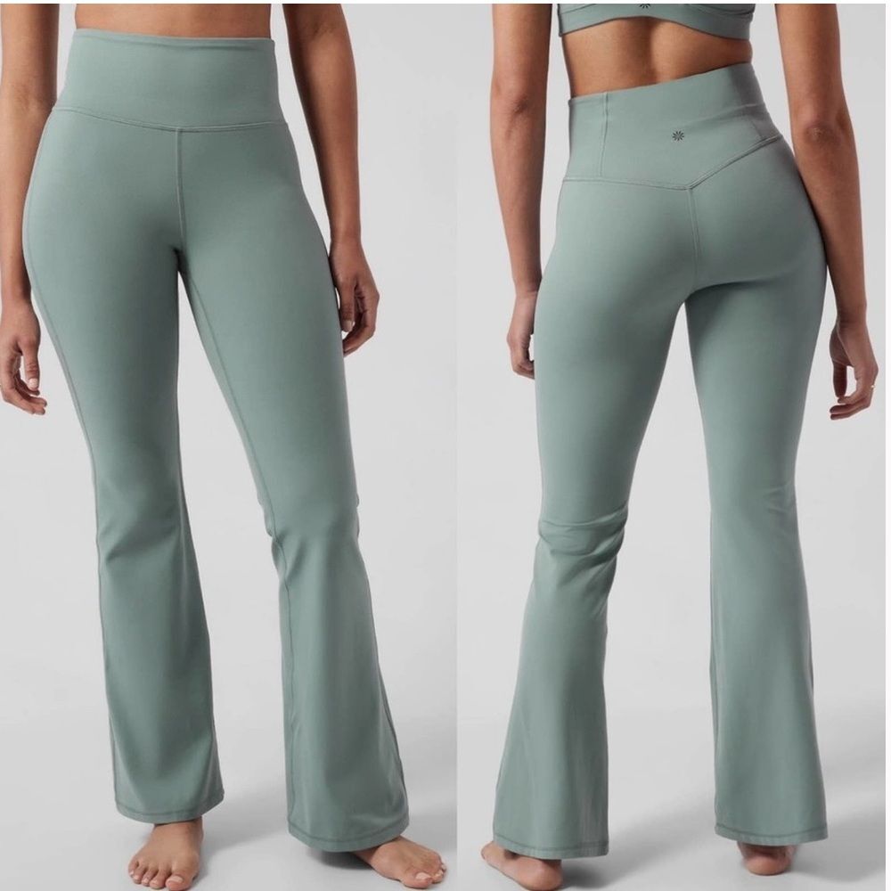 NEW Athleta Elation Flare Pant Teal Blue Green Soft Yoga leggings XS